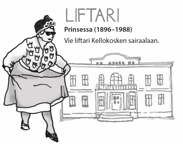 Kortti liftari prinsessa